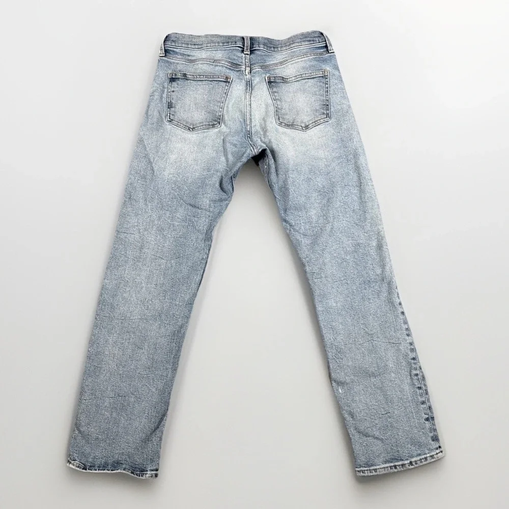 Gap Jeans Mens 30 Light Blue‎ 1969 Button Fly Straight Leg Blue Coral Denim